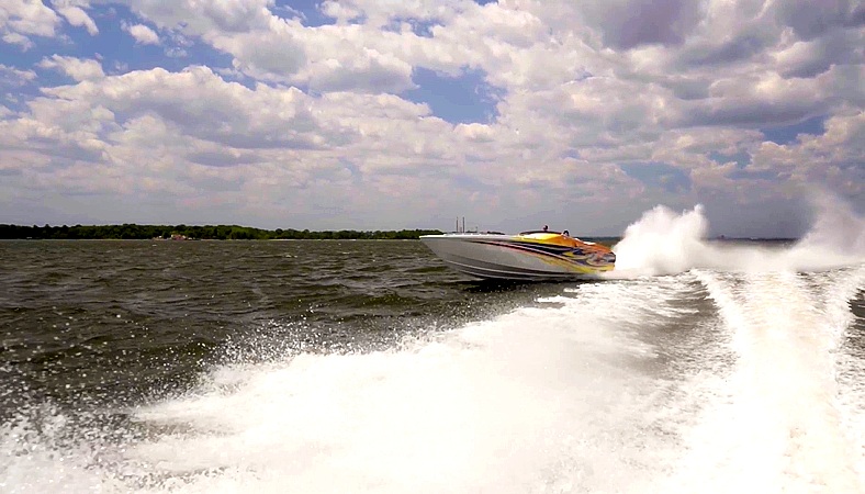 World Champion Cigarette Racing Boat Shines on the Water with Protection Provided by FUSION PLUS MARINE Ceramic Coating