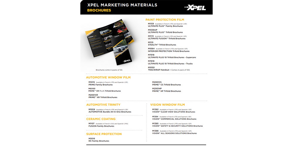 XPEL Marketing Materials